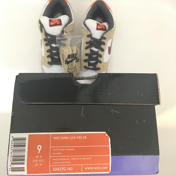 ❌SOLD❌ Nike SB Dunk Low Crimson Sz 9 RARE 🔥 - Picture 4 of 6